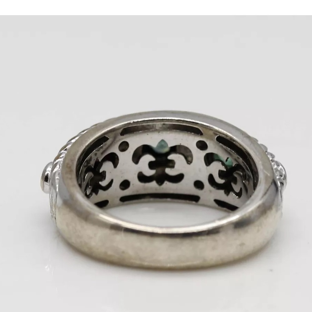 Judith Ripka sterling silver multi stone ring - Picture 5 of 7